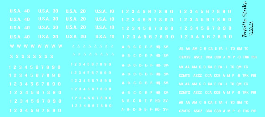 US Serial numbers and bumper codes – Braille Strike Online Store
