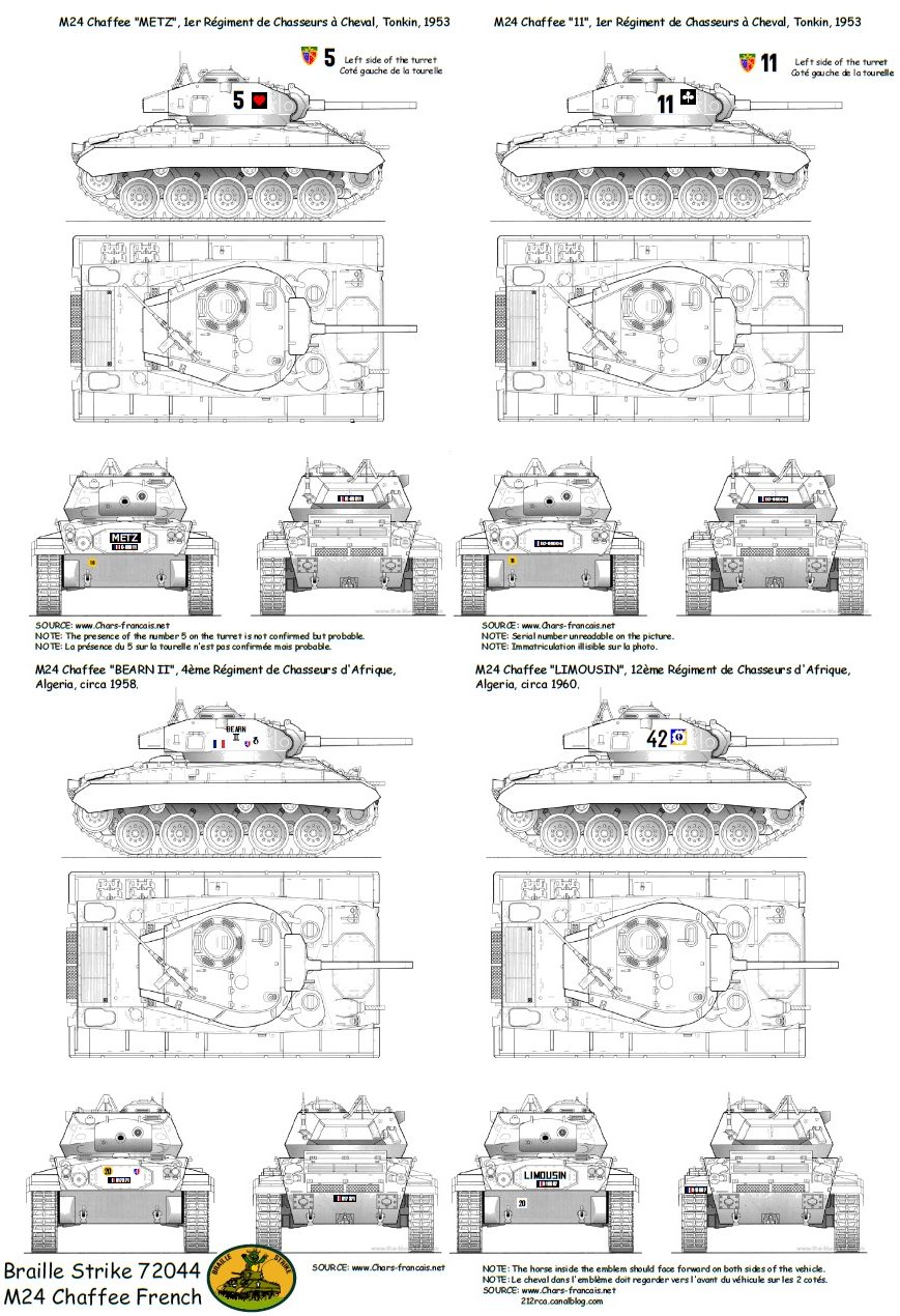 M24 Chaffee French – Braille Strike Online Store