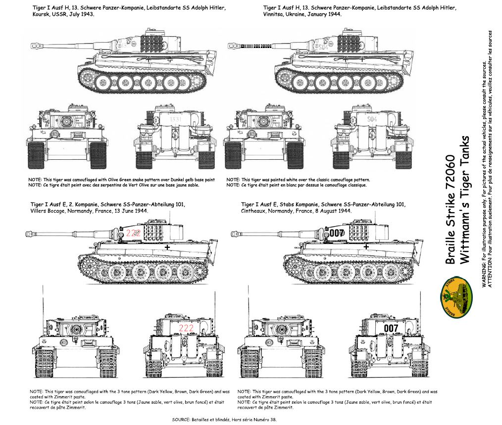 thumbnail image 2 of TWPUZZ Super Detail Up 1/16 WWII German Tiger Tank – Numbers & Figures Model Kit Decal 2 of 5